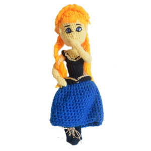 Frozen Doll Hand Crafted Crochet-  Aren Crochet